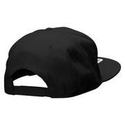 Angry Pizza Monstor Embroidered Prostyle Snapback - Black OSFM