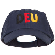 Germany DEU Flag Embroidered Low Profile Cap