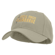 Special Forces Airborne Embroidered Low Profile Organic Cotton Cap - Olive OSFM