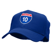 Interstate 10 Solid Cotton Twill Low Profile Snap Cap