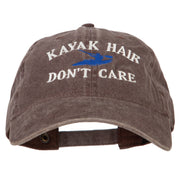 Kayak Hair Don't Care Embroidered Washed Cotton Twill Cap