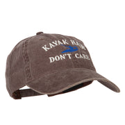 Kayak Hair Don't Care Embroidered Washed Cotton Twill Cap