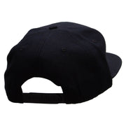 Born to Travel Embroidered Wool Blend Pro Style 2 Tone Snapback