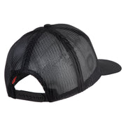 American By Birth U.S.M.C. Marine by Choice Patched Solid Cotton Twill Mesh Prostyle Cap - Black OSFM