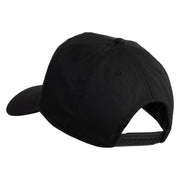 Korea Veteran 1950-1953 Patched Solid Cotton Twill 5 Panel Prostyle Snap Cap - Black OSFM