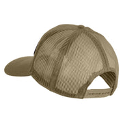 American By Birth U.S.M.C. Marine by Choice Patched Solid Cotton Twill Mesh Prostyle Cap - Khaki OSFM