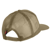 American By Birth U.S.M.C. Marine by Choice Patched Solid Cotton Twill Mesh Prostyle Cap - Khaki OSFM