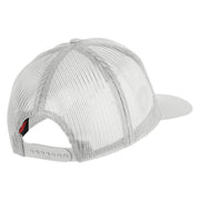 American By Birth U.S.M.C. Marine by Choice Patched Solid Cotton Twill Mesh Prostyle Cap - White OSFM