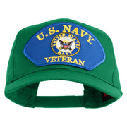 U.S. Navy Veteran Blue Patched Solid Cotton Twill Pro Style Cap - Kelly OSFM