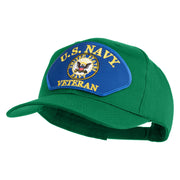 U.S. Navy Veteran Blue Patched Solid Cotton Twill Pro Style Cap - Kelly OSFM