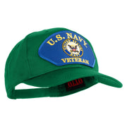 U.S. Navy Veteran Blue Patched Solid Cotton Twill Pro Style Cap - Kelly OSFM
