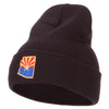 Arizona Flag Map Embroidered Long Beanie