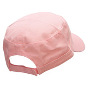 Purple Shell Garment Washed Adjustable Army Cap - Pink OSFM