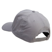 Grandpa with Feet Embroidered Solid Cotton Twill Pro Style Cap - Grey OSFM