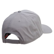 Grandpa with Feet Embroidered Solid Cotton Twill Pro Style Cap - Grey OSFM