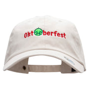 Oktoberfest Hops Embroidered Washed Cap