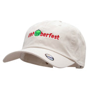 Oktoberfest Hops Embroidered Washed Cap