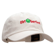 Oktoberfest Hops Embroidered Washed Cap