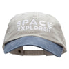 Space Explorer Embroidered Pigment Dyed Wash Caps