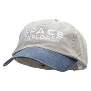 Space Explorer Embroidered Pigment Dyed Wash Caps