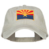 Arizona State Flag Embroidered Washed Cap