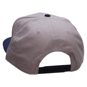 Gotta Go Fast Embroidered Two Tone Flat Bill Snapback - Navy-Grey OSFM