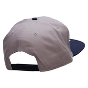 Gotta Go Fast Embroidered Two Tone Flat Bill Snapback - Navy-Grey OSFM