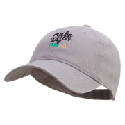 Three Day Embroidered Garment Washed Cotton Twill Cap - Grey OSFM