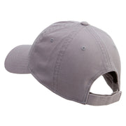 Three Day Embroidered Garment Washed Cotton Twill Cap - Grey OSFM