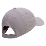 Three Day Embroidered Garment Washed Cotton Twill Cap - Grey OSFM