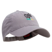 Three Day Embroidered Garment Washed Cotton Twill Cap - Grey OSFM