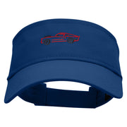 American Muscle Car Embroidered Cotton Twill Sun Visor