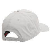 Grandpa with Feet Embroidered Solid Cotton Twill Pro Style Cap - White OSFM