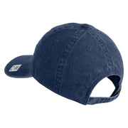 2nd Marine Division Retired Embroidered Washed Solid Pigment Dyed Cotton Twill Brass Buckle Cap - Navy OSFM