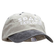 Space Explorer Embroidered Pigment Dyed Wash Caps