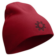 Science Embroidered 8 inch Acrylic Short Blank Beanie - Red OSFM