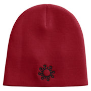 Science Embroidered 8 inch Acrylic Short Blank Beanie - Red OSFM