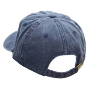 Grandpa's Hobby Embroidered Unstructured Pigment Dyed Cotton Cap - Navy OSFM