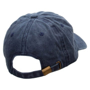 Grandpa's Hobby Embroidered Unstructured Pigment Dyed Cotton Cap - Navy OSFM