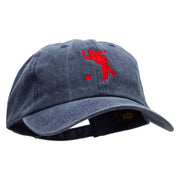 Grandpa's Hobby Embroidered Unstructured Pigment Dyed Cotton Cap - Navy OSFM