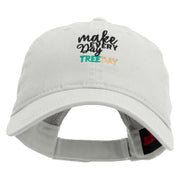 Three Day Embroidered Garment Washed Cotton Twill Cap - White OSFM