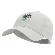 Three Day Embroidered Garment Washed Cotton Twill Cap - White OSFM