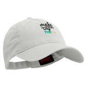 Three Day Embroidered Garment Washed Cotton Twill Cap - White OSFM