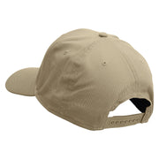 Grandpa with Feet Embroidered Solid Cotton Twill Pro Style Cap - Khaki OSFM