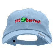 Oktoberfest Hops Embroidered Washed Cap