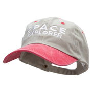 Space Explorer Embroidered Pigment Dyed Wash Caps