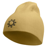 Science Embroidered 8 inch Acrylic Short Blank Beanie - Khaki OSFM