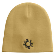 Science Embroidered 8 inch Acrylic Short Blank Beanie - Khaki OSFM