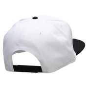 Gotta Go Fast Embroidered Two Tone Flat Bill Snapback - Black-White OSFM