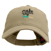 Three Day Embroidered Garment Washed Cotton Twill Cap - Khaki OSFM